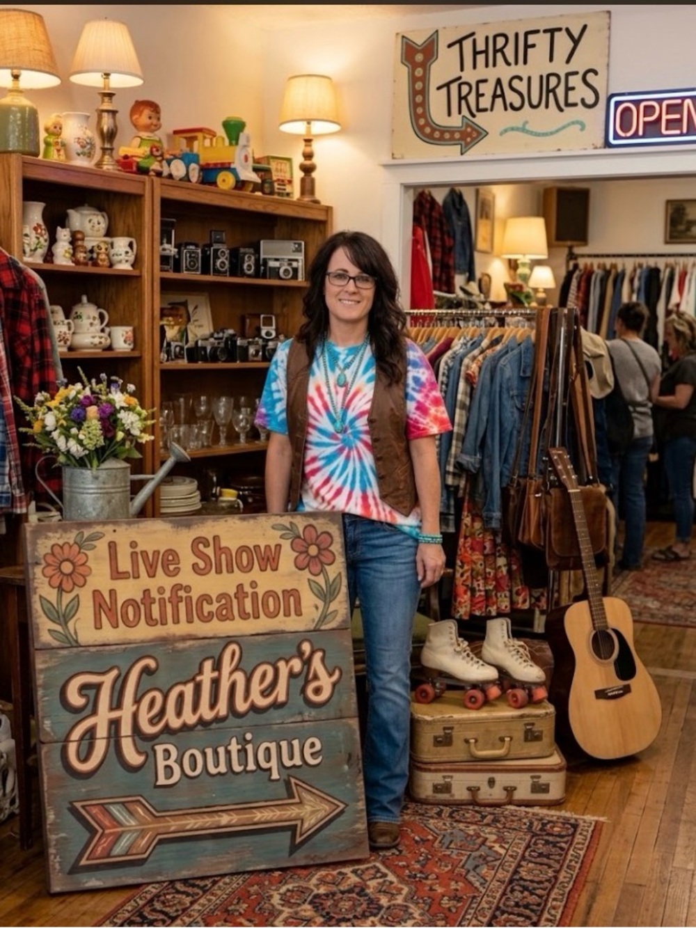@heather1976p is Live! Come say hello!Please❤️this listing for live shows!